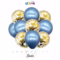 پک 10عددی آبی طلایی