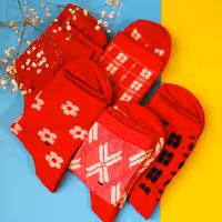 جوراب ساقدار قرمز