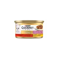 کنسرو گربه طعم گوشت گاو و مرغ برند Gourmet گورمت 85 گرمی