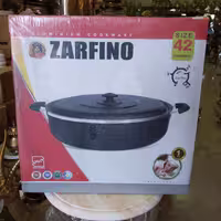 ماهیتابه تفلون سایز 42 مارک ZARFINO رنگ مشکی داخل مشکی 