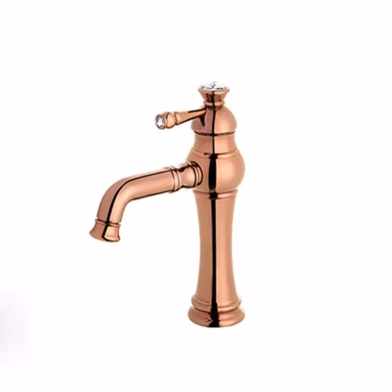 شیر روشویی شیذر مدل الیزه رز گلد