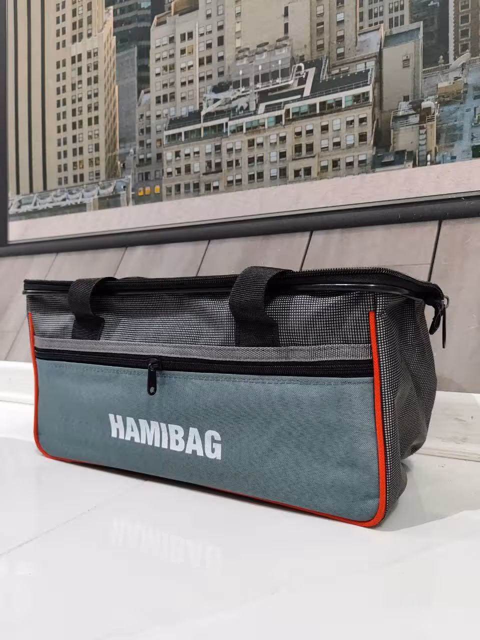 کیف برزنتی بزرگ طول 38 سانتی 3 زیپ  کیفیت اعلا کیف ابزار بزرگ کیف باشگاه برزنتی 3 زیپه