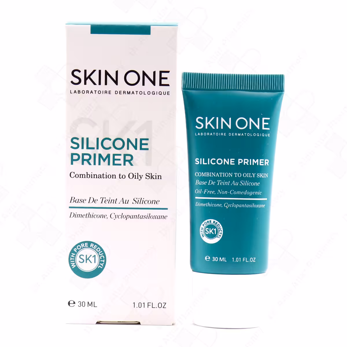 پرایمر سیلیکونی مات کننده و جمع کننده منافذمناسب پوست چرب و مختلط اسکین وان 30 میلی لیتر