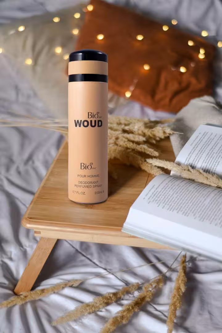 اسپری بدن بیو استار رایحه وود قهوه ای  Woud حجم 200 میلی لیتر