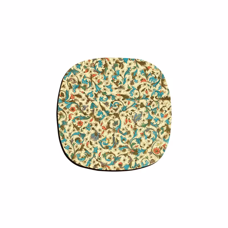 زیر لیوانی ترمه طراحان ایده مدل بافت گلبرگ کد cfp026