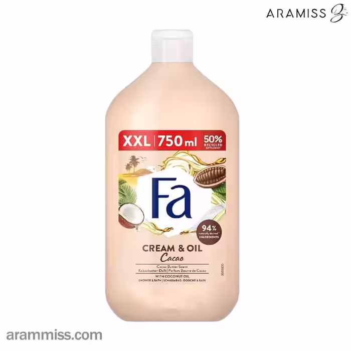 شامو بدن زنانه کرم و روغن نارگیل فا