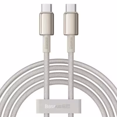 کابل تبدیل USB-C بیسوس مدل Tungsten Gold (100W)به طول 2 متر