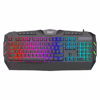 کیبورد گیمینگ هیسکا مدل HX-KEG400 RGB، سوییچ ممبران، Full-Size نورپردازی RGB | کالا مکس