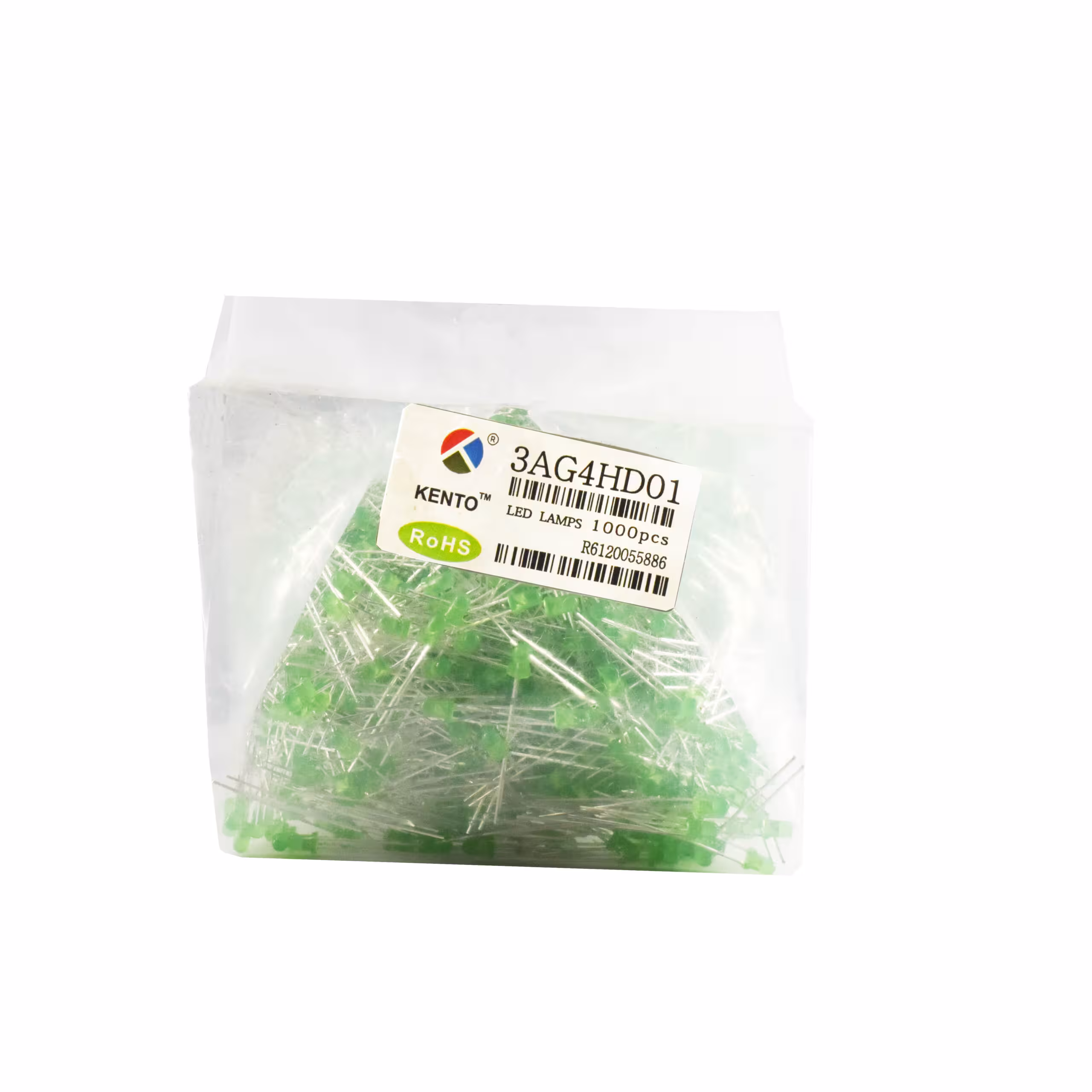 LED خودرنگ سبز 3mm