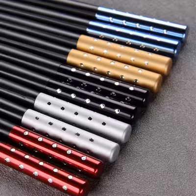 چوب غذاخوری مدل چاپستیک نگین بسته 5 عددی