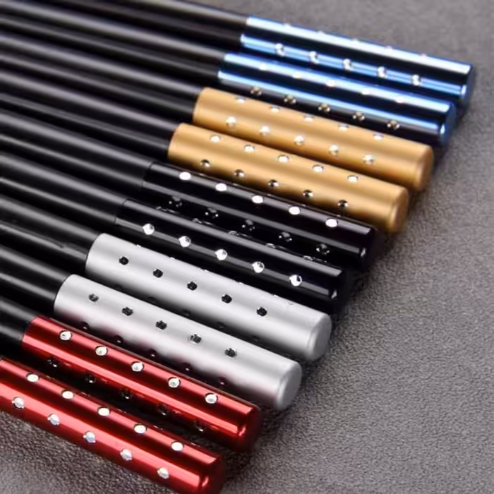 چوب غذاخوری مدل چاپستیک نگین بسته 5 عددی