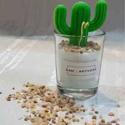 قالب شمع مدل کاکتوس یک طرفه