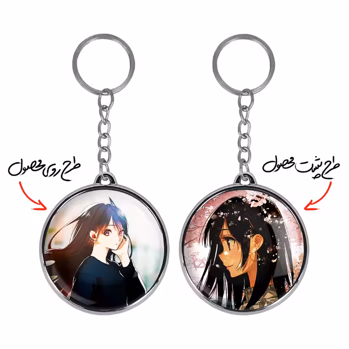 جاکلیدی خندالو طرح چیزورو انیمه کانوجواوکاری مدل دوطرفه کد 1819518191