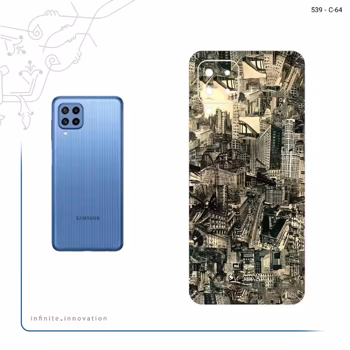 برچسب پوششی ماهوت مدل Collage of Skyscraper مناسب برای گوشی موبایل سامسونگ Galaxy M22