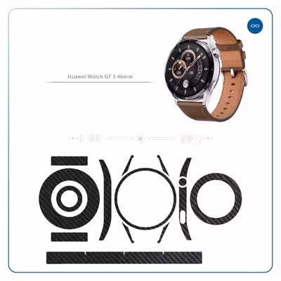 برچسب ماهوت طرح Carbon-Fiber مناسب برای ساعت هوشمند هوآوی Watch GT 3 46mm