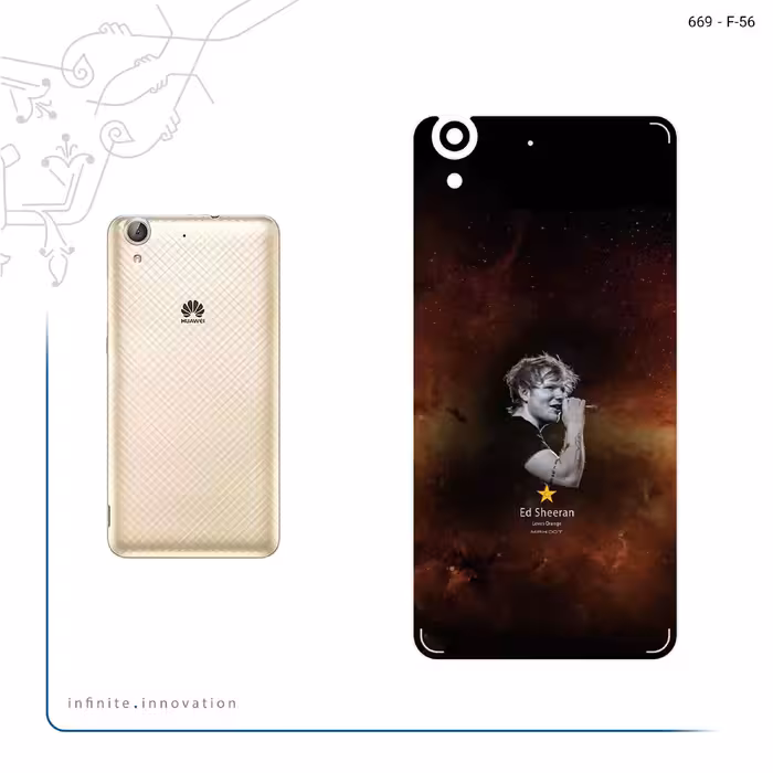 برچسب پوششی ماهوت مدل Ed Sheeran مناسب برای گوشی موبایل هوآوی Y6 II
