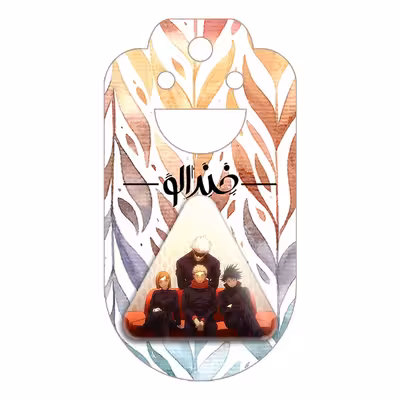 پیکسل خندالو طرح گوجو و مگومی و ایتادوری و نوبارا انیمه جوجوتسو کایزن مدل مثلثی کد 11060