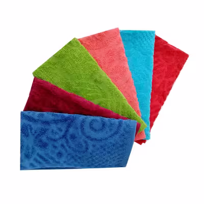 حوله دستی مدل گل سایز 60x30 سانتی متر