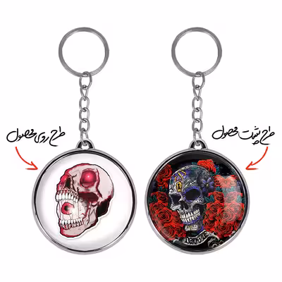 جاکلیدی خندالو طرح اسکلت مدل دوطرفه کد 12111212