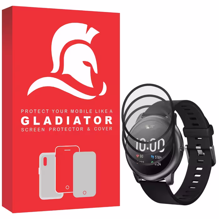 محافظ صفحه نمایش گلادیاتور مدل GWP3000 مناسب برای ساعت هوشمند شیائومی LS05 (Solar) بسته سه عددی