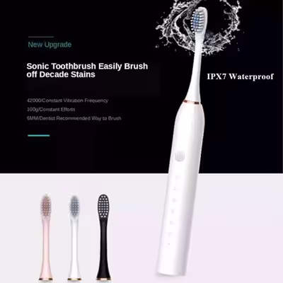 مسواک برقی مدل ZD-X3 به همراه سری یدک بسته 4 عددی
