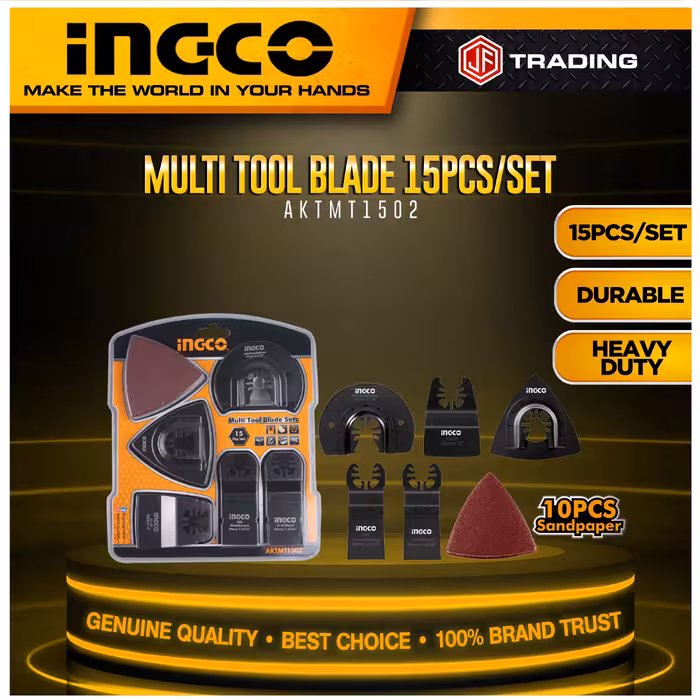 لوازم جانبی ابزار همه کاره اینکو مدل AKTMT1502-15-pcs/set مجموعه 15 عددی 