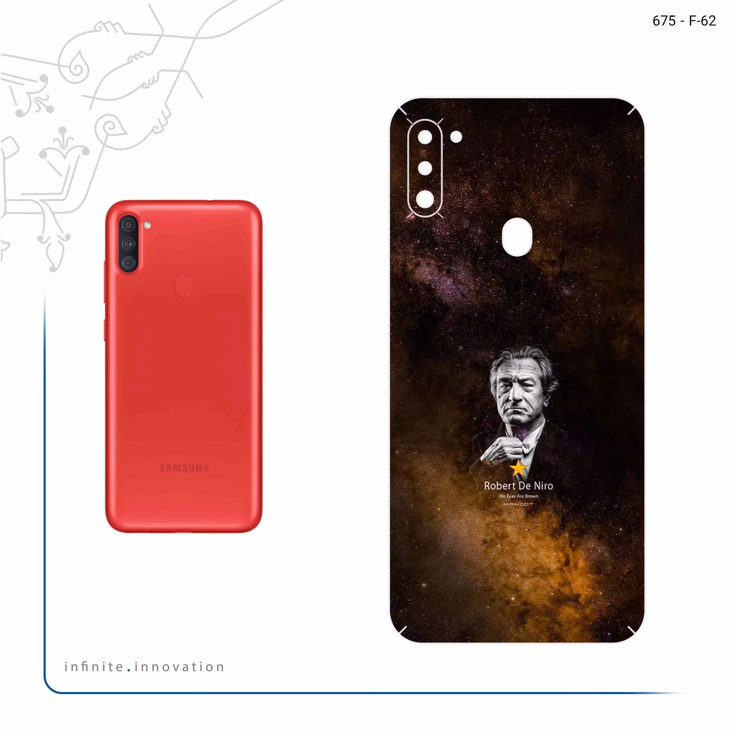 برچسب پوششی ماهوت مدل Robert De Niro مناسب برای گوشی موبایل سامسونگ Galaxy A11