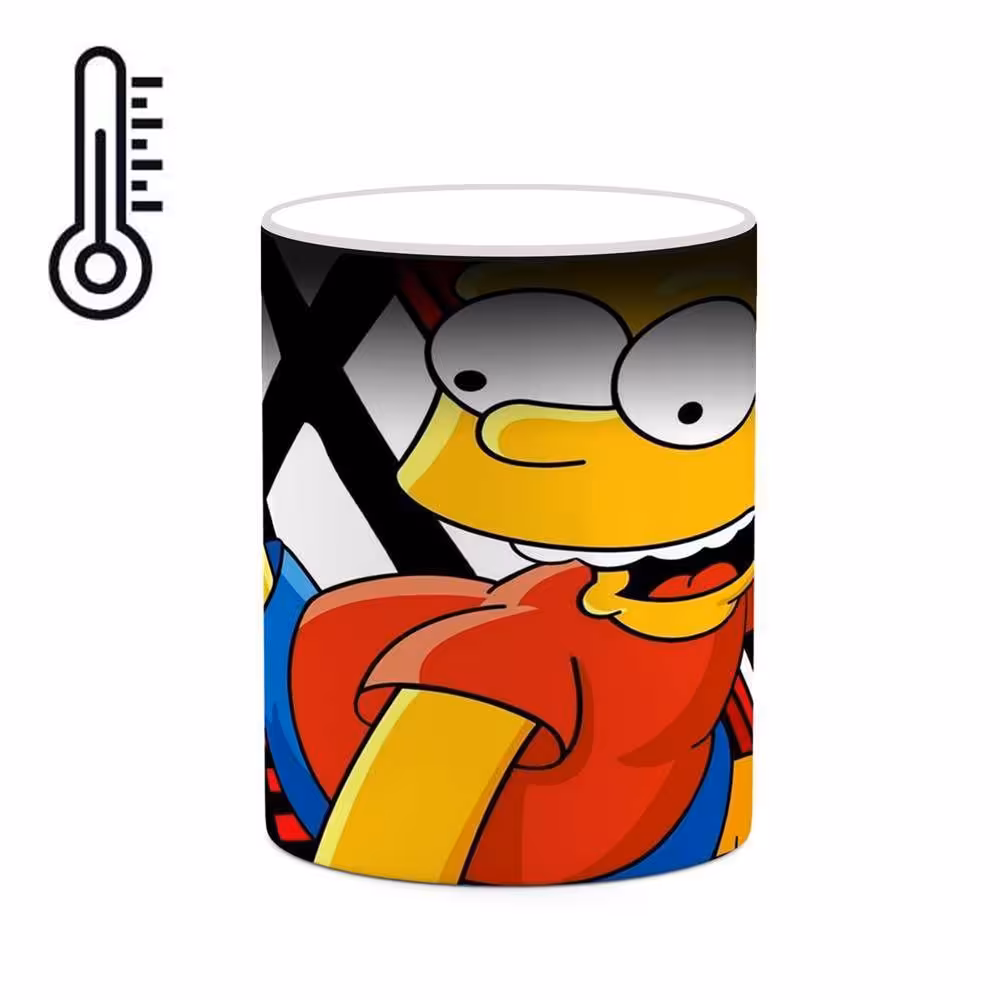 ماگ حرارتی کاکتی طرح کارتون سیمپسون مدل mgh23779