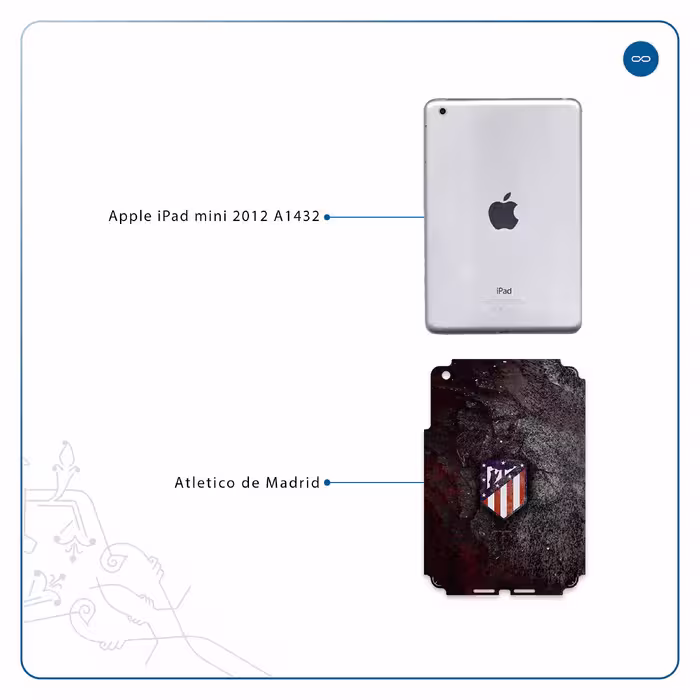 برچسب پوششی ماهوت مدل Atletico de Madrid مناسب برای تبلت اپل iPad mini 2012 A1432