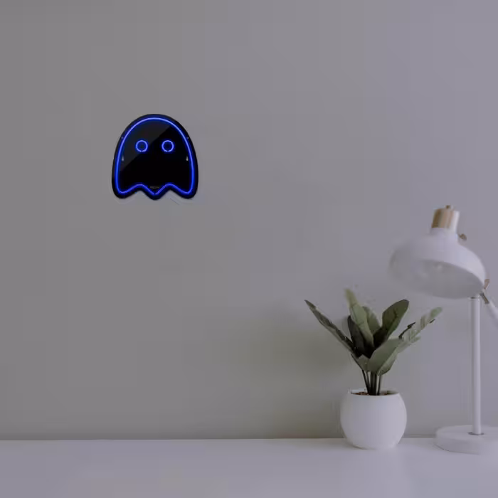 چراغ دیواری نئون دیزاین طرح Packman-2-BL_BL