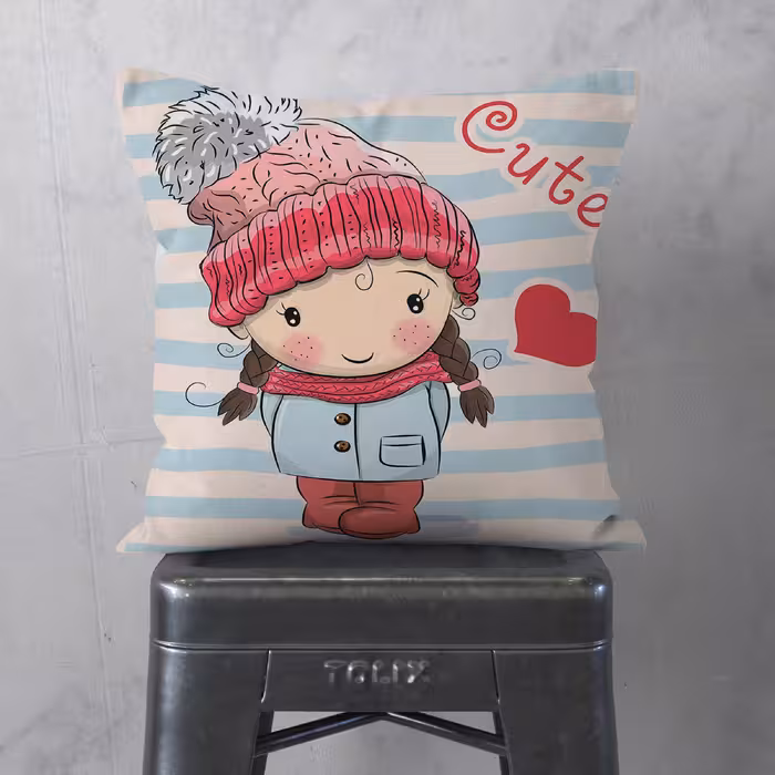 کاور کوسن کودک مدل عروسکی دورو کد 9958