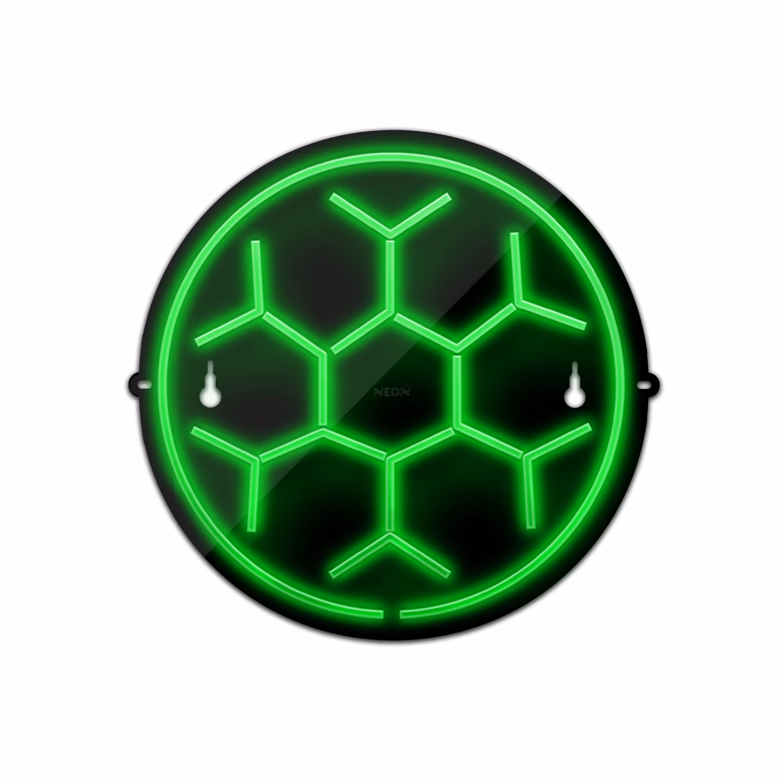 چراغ دیواری نئون دیزاین مدل Soccer-Ball-BL_GR