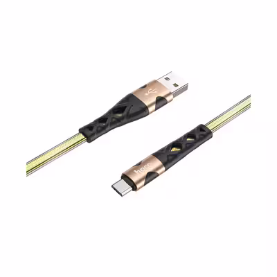 کابل تبدیل USB به MICROUSB  هوکو مدل U105 ANTI TWIST طول 1.2 متر