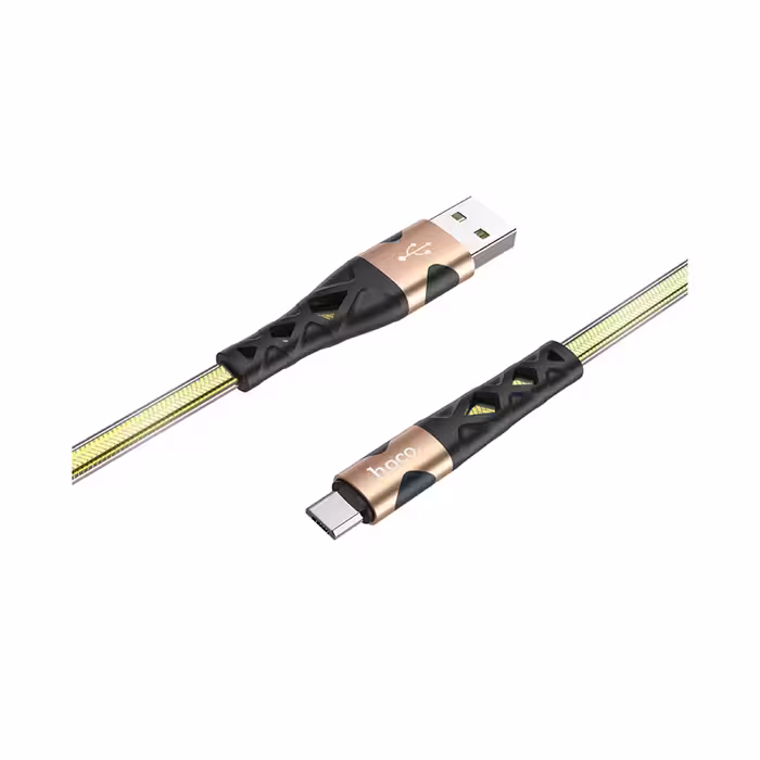 کابل تبدیل USB به MICROUSB  هوکو مدل U105 ANTI TWIST طول 1.2 متر