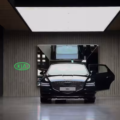 چراغ دیواری نئون دیزاین طرح Kia_GR