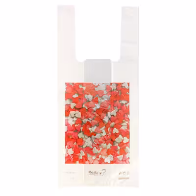 کیسه خرید کوالا مدل دسته رکابی کد 7190 بسته 100 عددی