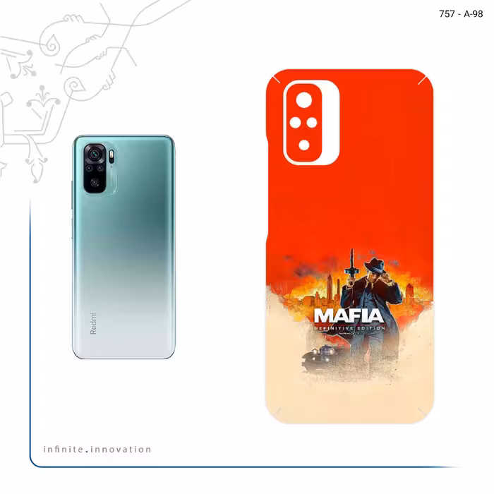 برچسب پوششی ماهوت مدل MAFIA Game Series مناسب برای گوشی موبایل شیائومی Redmi Note 10