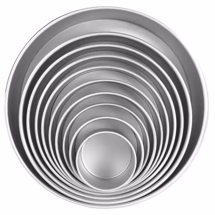 قالب کیک به گز مدل گرد لبه کوتاه مجموعه 10 عددی