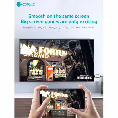 کابل تبدیل HDMI به لایتنینگ/USB کوتتسی مدل 33022 طول 2 متر