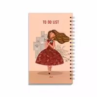 دفترچه یادداشت 100 برگ آبرنگ مدل لیست کارها TO DO LIST طرح گیسو