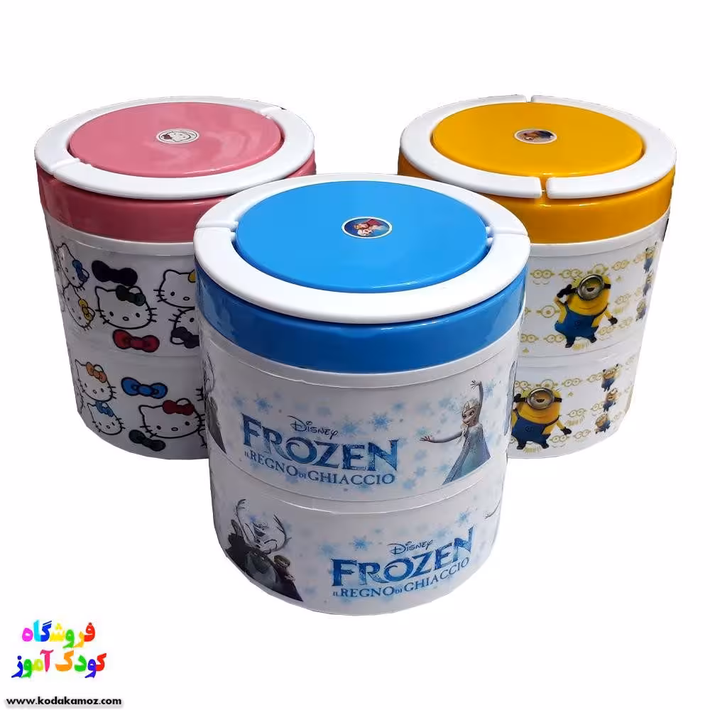 ظرف غذا 2 طبقه درب پیچی