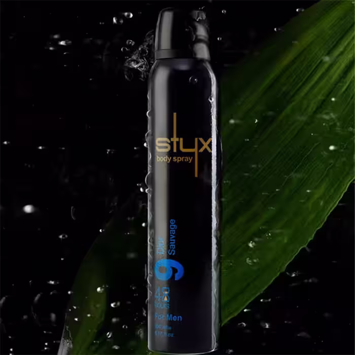 اسپری بدن حجم 200 میل مردانه کد 9 Dior SAUVAGE استایکس - STYX