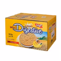 بیسکویت کرمدار کوپا با طعم موز دایجستیو بسته 24 عددی