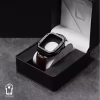 بند و کیس اپل واچ چرمی اسلیکتو مدل Brown Leather