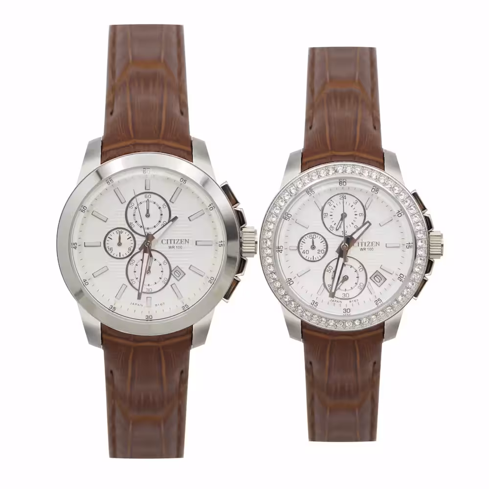 ساعت مچی عقربه ای ست زنانه و مردانه سیتیزن مدل 8167
