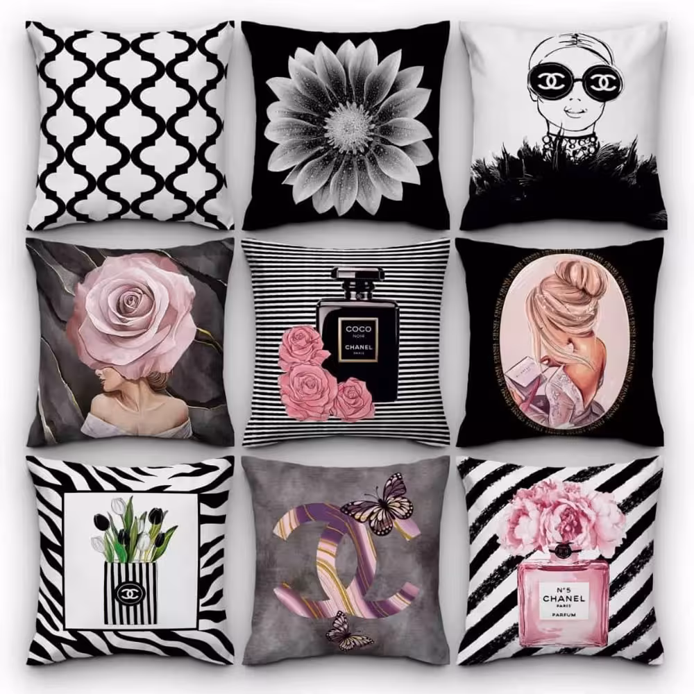 کاور کوسن کد 158 (ست دختر و گل)