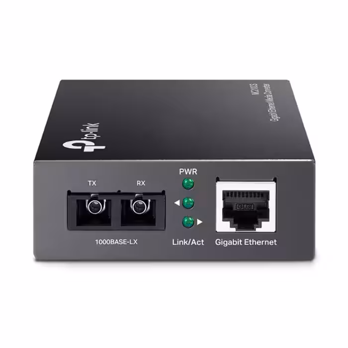مبدل فیبر نوری گیگابیتی و تک حالته تی پی لینک مدل MC210CS