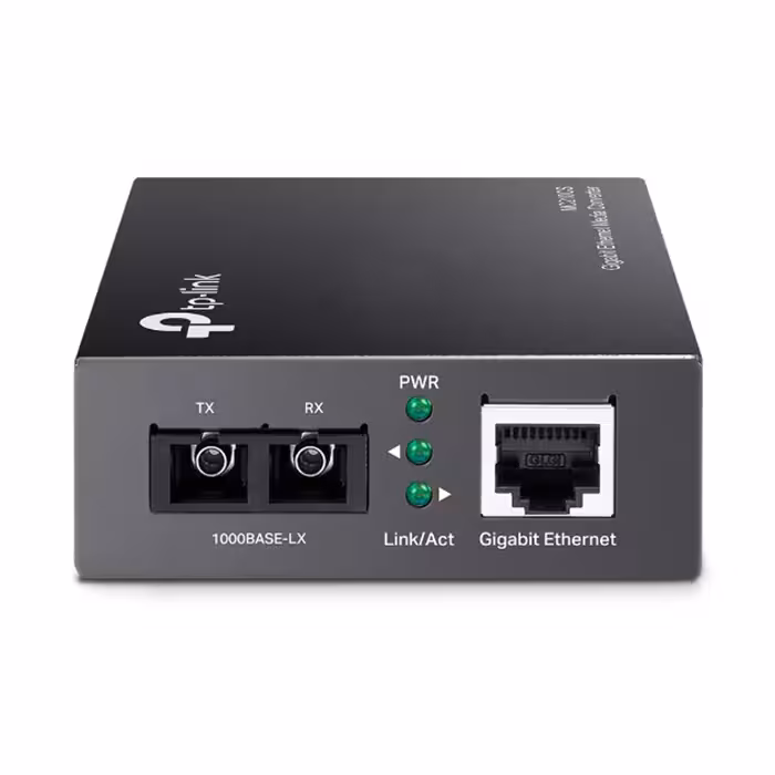 مبدل فیبر نوری گیگابیتی و تک حالته تی پی لینک مدل MC210CS