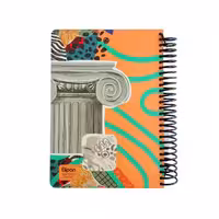 دفتر 200 برگ سیمی فانتزی جلد سخت الیپون طرح 6