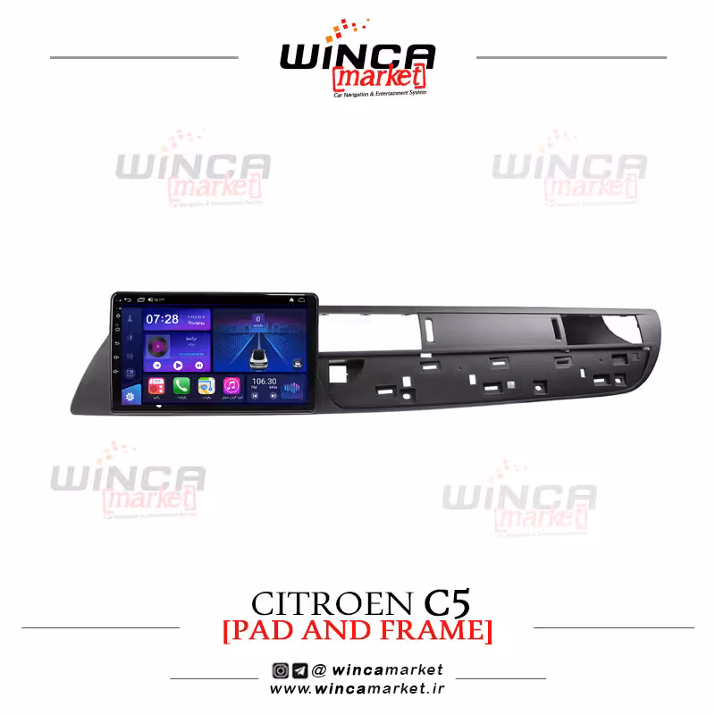 مانیتور اندروید سیتروئن سی C5 برند وینکا WINCA سری S500 پلاس مدل YH855